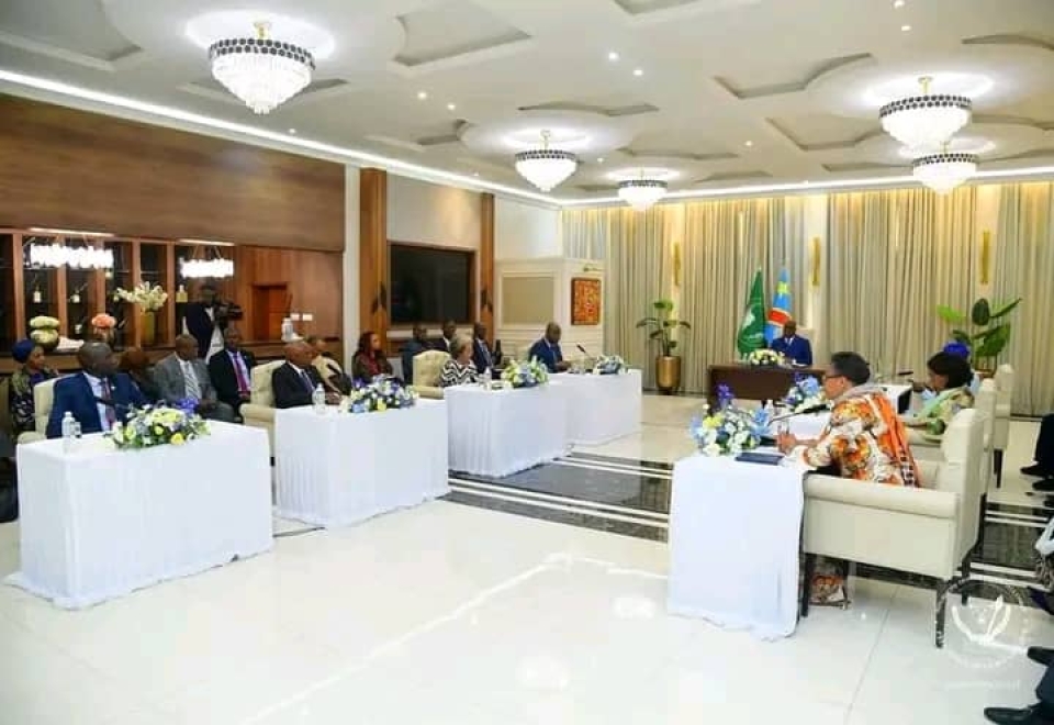 RDC : Felix Tshisekedi recoit les facilitateurs de l‘Union africaine pour relancer les efforts de paix