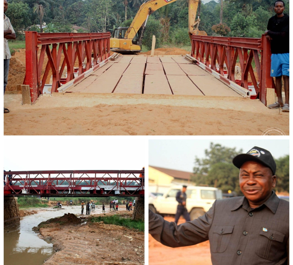 Kananga : le gouverneur Moise Kambulu annonce l‘inauguration imminente d‘un pont reliant Kamayi et Muimba Telecom