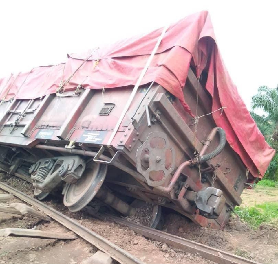 Lomami : des passagers bloques a la gare SNCC de Mwene-Ditu suite a un deraillement dans le Haut-Katanga