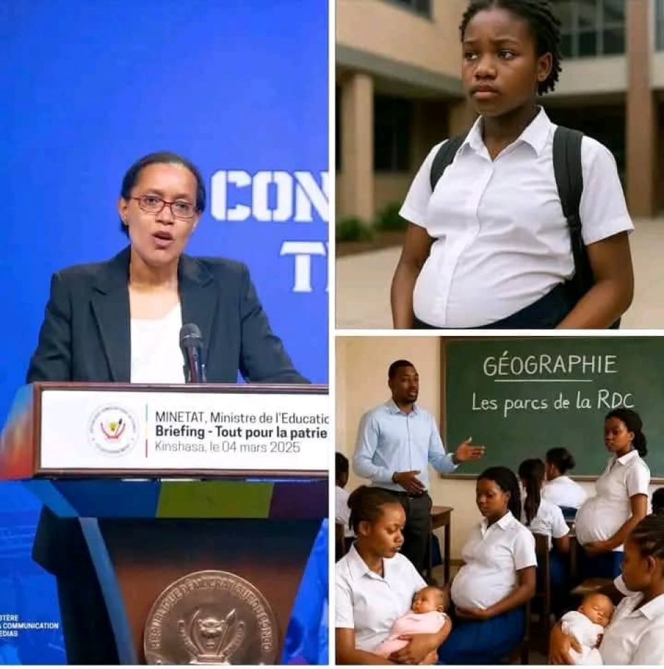 RDC : YMAE ONG lance une petition contre la circulaire autorisant le maintien des filles enceintes dans les ecoles classiques et non adaptees