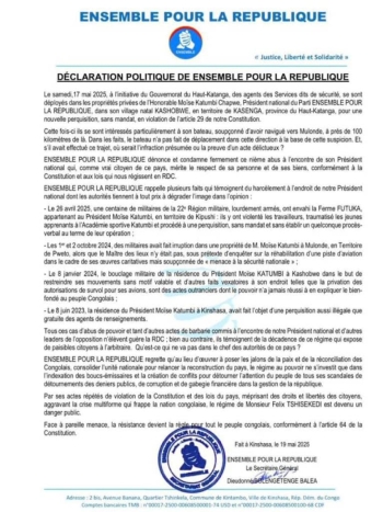 Haut-Katanga : Moise Katumbi cible par une perquisition, son parti denonce un harcelement politique