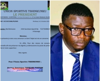 US Tshinkunku : Dominique Tshikabu demissionne de la presidence et le club plonge dans une nouvelle crise