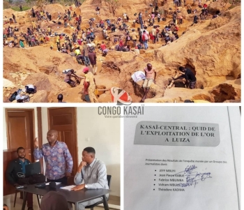 Kasai Central : l‘or se volatilise a Luiza, les journalistes d‘investigation interpellent les autorites