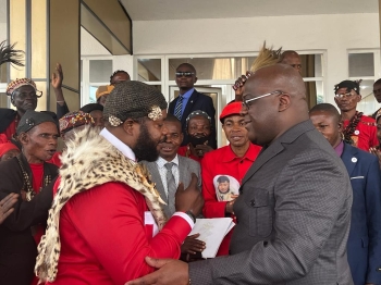 RDC : Le 10e roi Mini-Kongo appelle a soutenir Tshisekedi pour une nouvelle Constitution