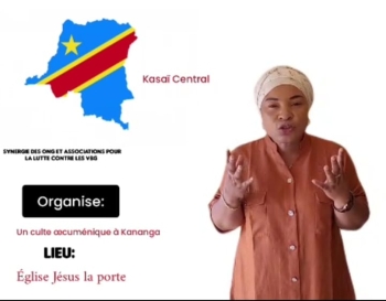 Kasai Central : Un culte œcumenique annonce a Kananga pour decrier la recrudescence des VBG