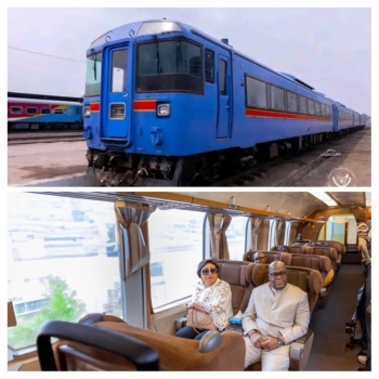 RDC: Felix Tshisekedi relance le train urbain de Kinshasa apres 15 ans d‘arret